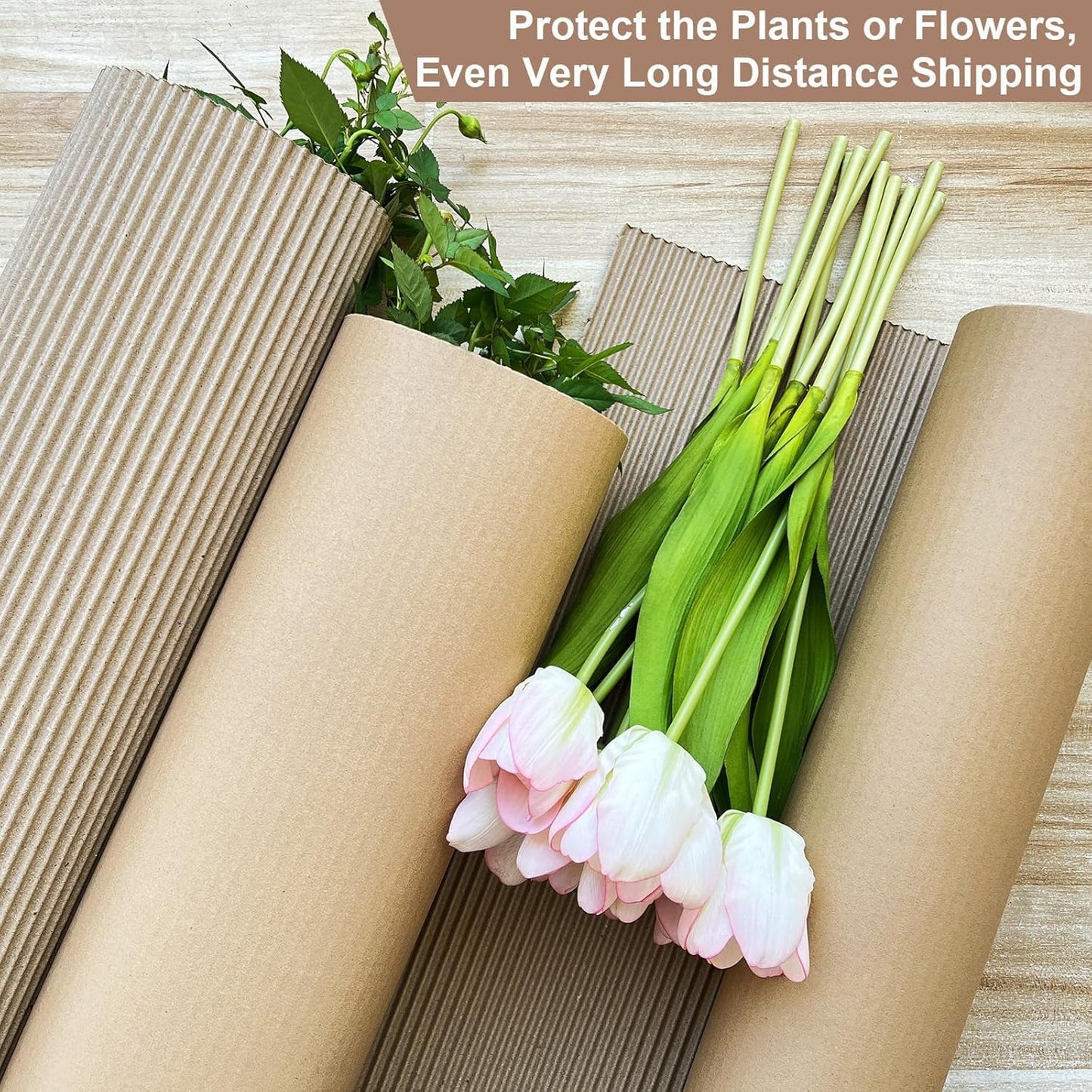 2 Ply Brown Corrugated Paper Roll for Packaging Material - 15 Meters, 200 GSM – Cardboard Packing Sheets | Ideal for Packaging, Wrapping, Craft, Cardboard Sheets & Office Use